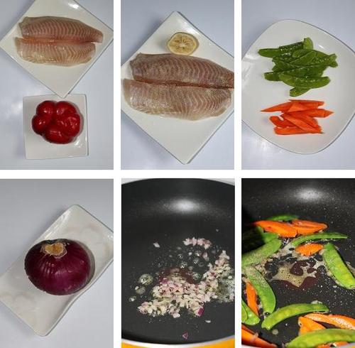 煎鲷鱼配红椒汁的做法