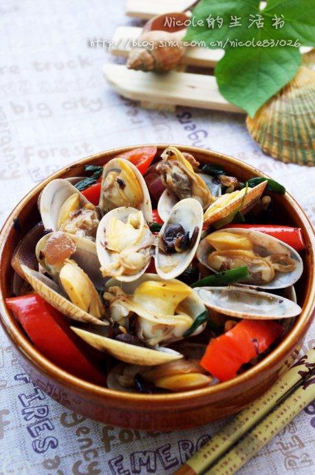 豉椒爆蛤蜊的做法
