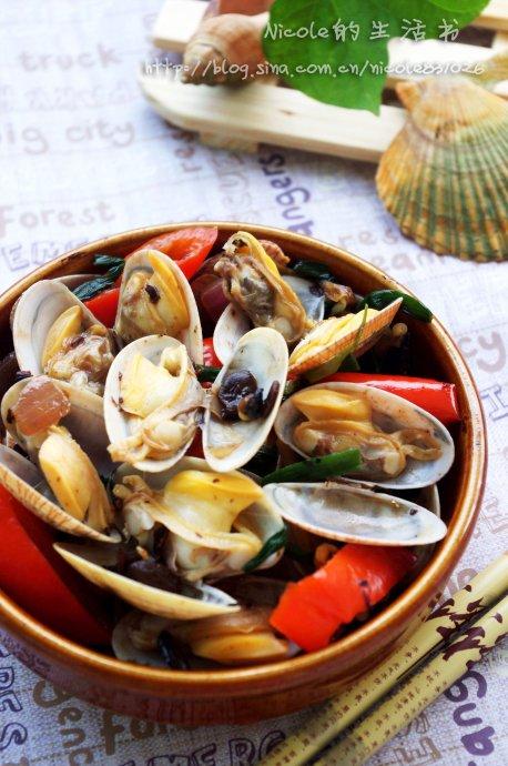 豉椒爆蛤蜊的做法