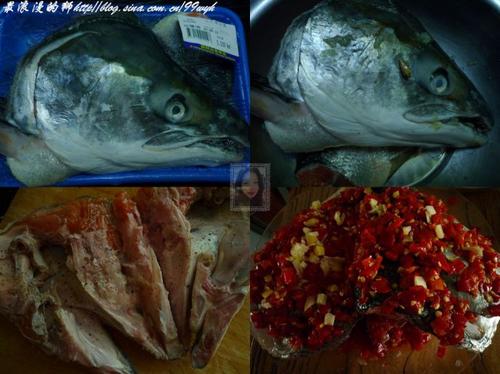 剁椒三文鱼头的做法