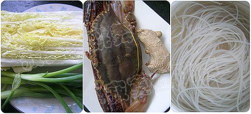 螃蟹白菜粉丝煲的做法