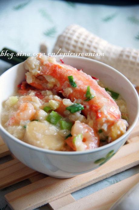 帝王蟹干贝海鲜粥的做法