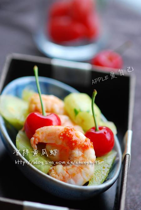 凉拌黄瓜虾的做法