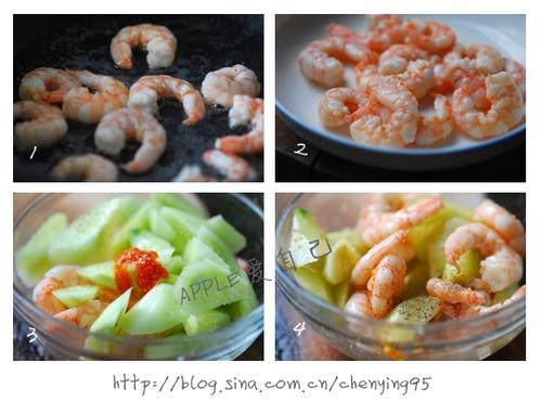 凉拌黄瓜虾的做法