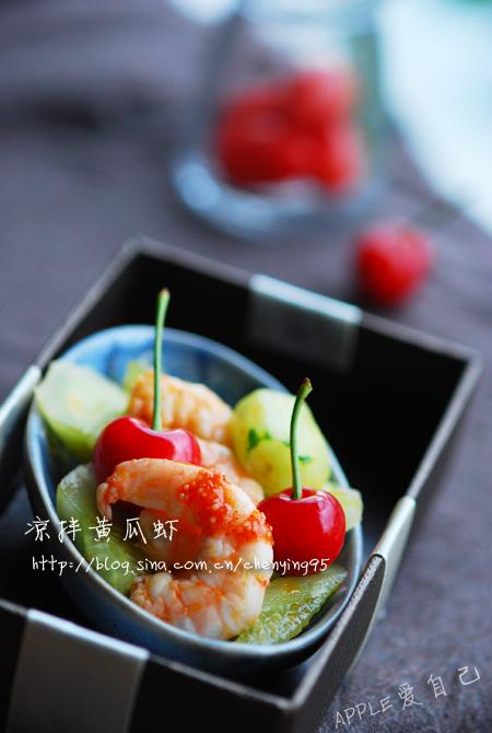 凉拌黄瓜虾的做法