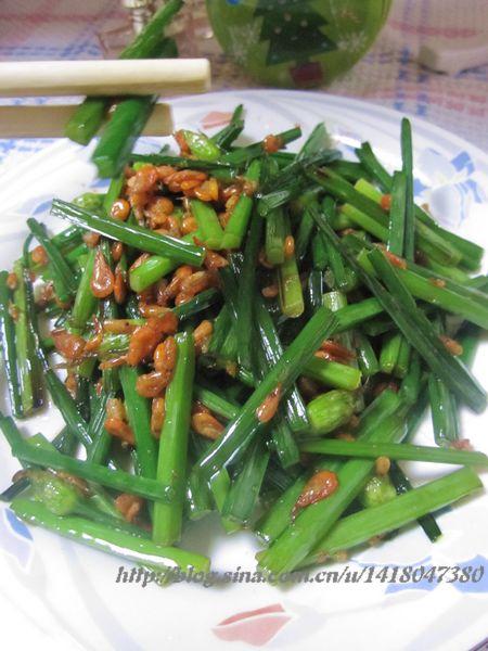 虾米韭菜花的做法