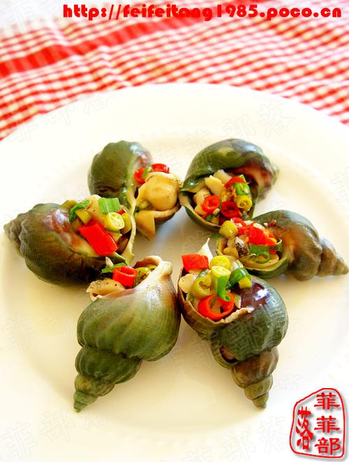 泡椒浸绿螺的做法