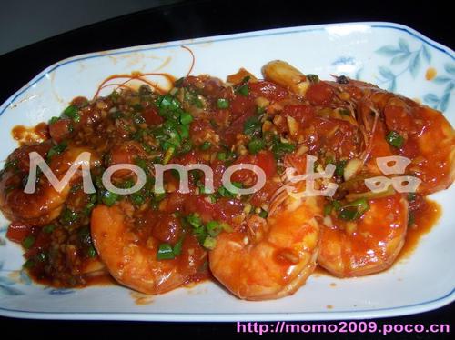 茄汁虾碌的做法