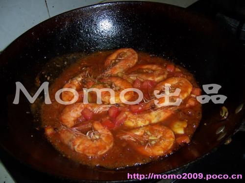 茄汁虾碌的做法