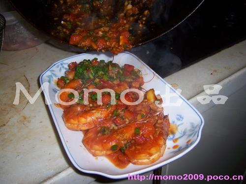 茄汁虾碌的做法