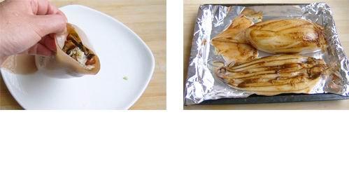 香烤糯米鱿鱼筒的做法