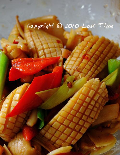 辣炒鱿鱼花的做法