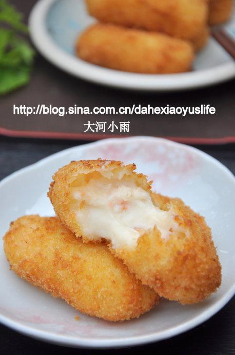 鲜虾奶酱可乐球的做法