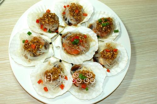 蒜茸粉丝蒸扇贝的做法