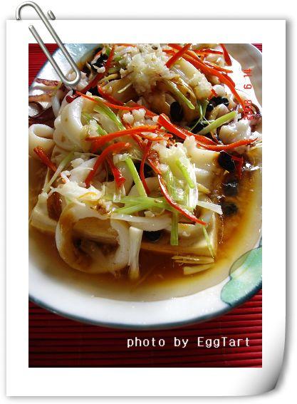 豆腐蒸鱿鱼的做法