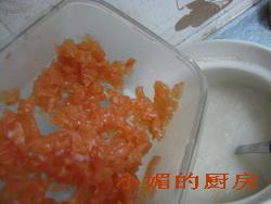干贝三文鱼粥的做法