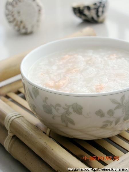 干贝三文鱼粥的做法