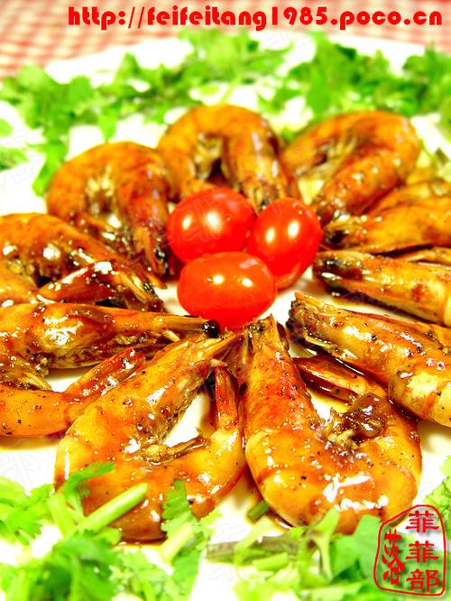 香煎黑椒虾的做法