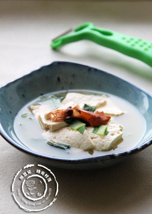 墨鱼干豆腐汤的做法