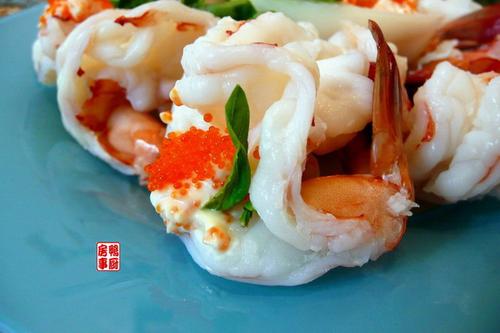 白灼虾球的做法