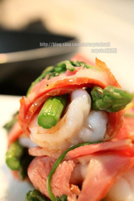 培根芦笋鲜虾卷的做法