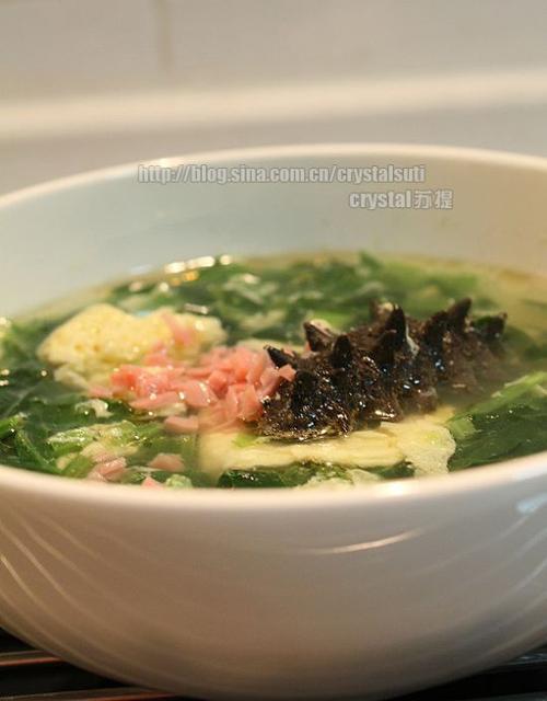 家常蔬菜海参汤的做法