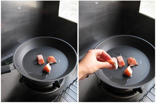 芝麻三文鱼的做法