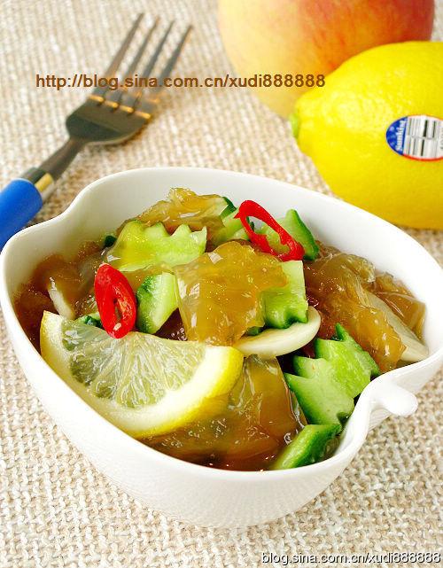 柠檬蜜汁浸海蛰的做法