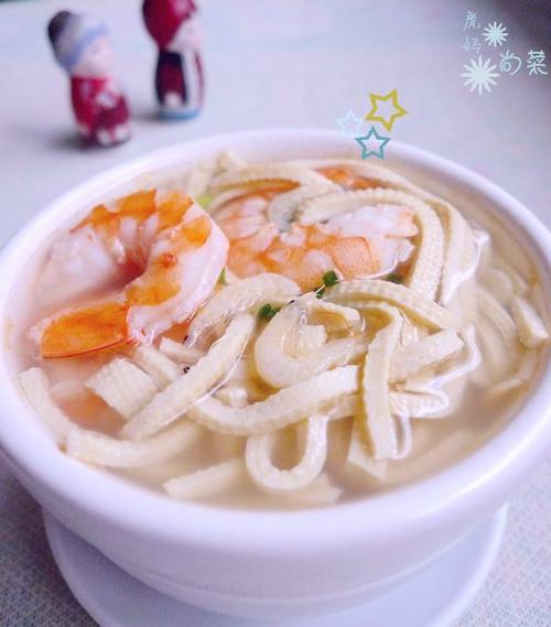 鲜虾干丝汤的做法