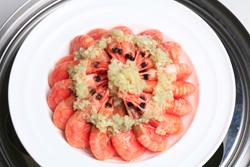 蒜茸蒸北极虾的做法