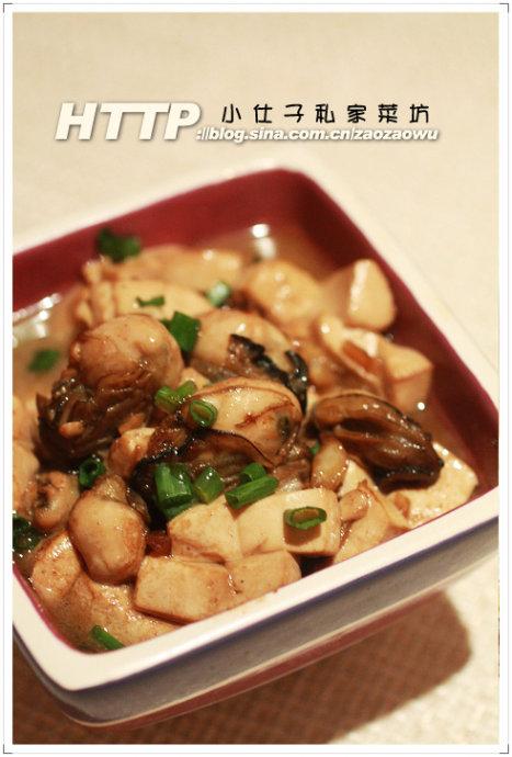 海蛎焖豆腐的做法