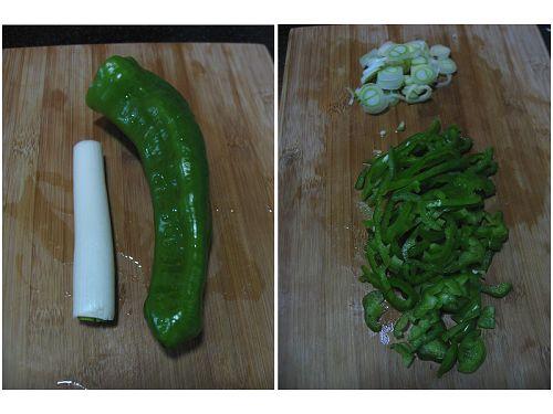 葱香虾皮青椒的做法