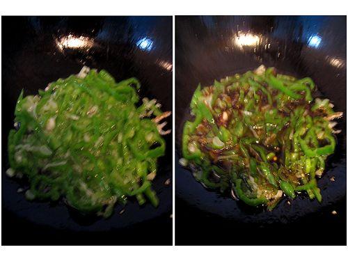 葱香虾皮青椒的做法