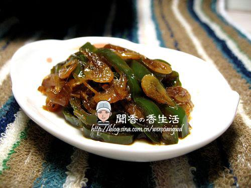 葱香虾皮青椒的做法
