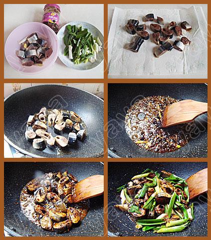 回锅秋刀鱼的做法