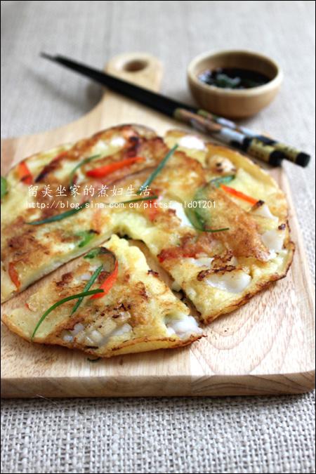 韩式海鲜煎饼的做法