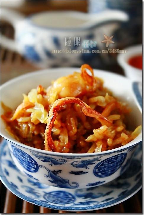 干贝鱿鱼干咸饭的做法