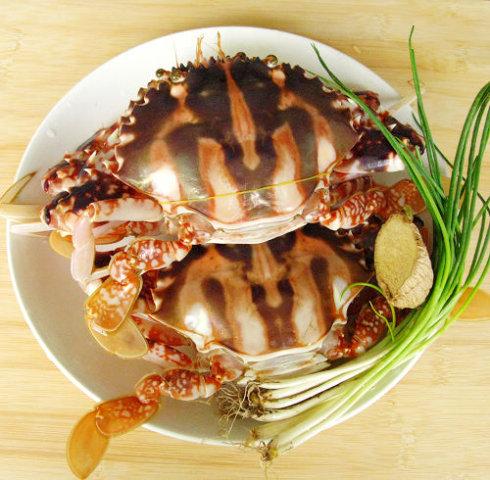 面拖花蟹的做法