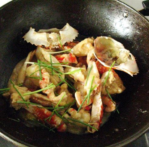 面拖花蟹的做法