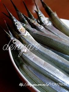 辣椒孜然烤针鱼的做法