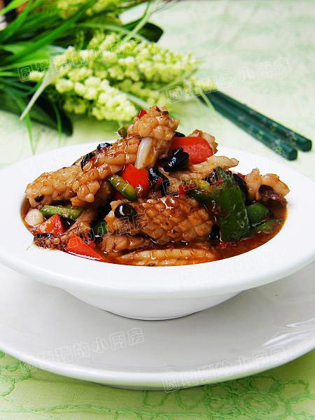 香辣豉香鱿鱼卷的做法