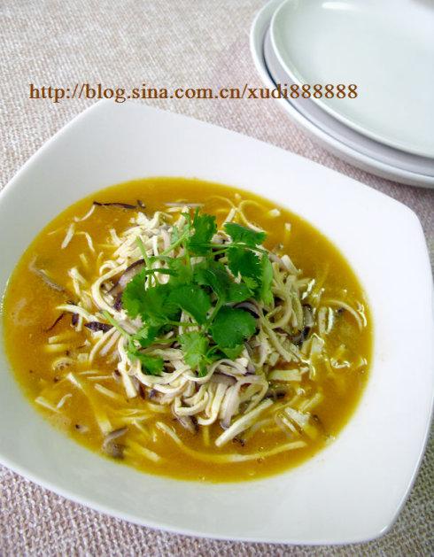 蟹黄干丝的做法