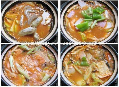 韩式海鲜大酱汤的做法