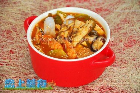 韩式海鲜大酱汤的做法