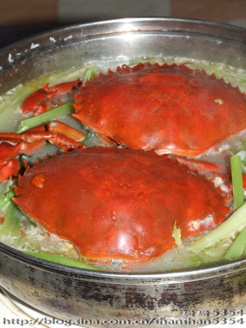 冬至膏蟹火锅的做法