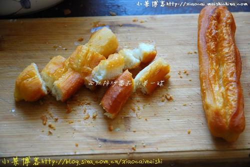 海鲜烩油条的做法