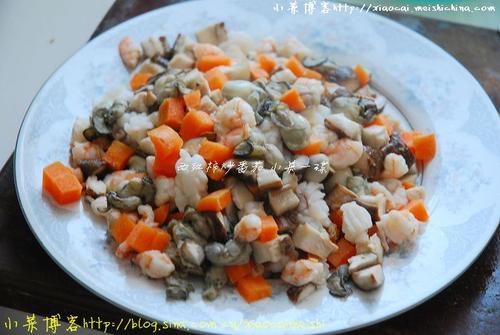 海鲜烩油条的做法