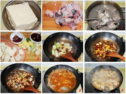 安康鱼炖豆腐的做法