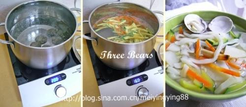 正宗韩式海鲜热汤面的做法