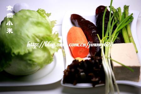 海参木耳小豆腐的做法